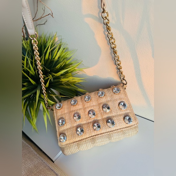 Zara | Jewelled Quilted Crossbody Bag - Picture 8 of 14